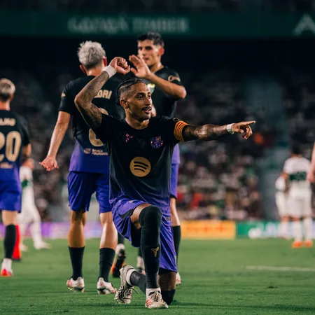 La Liga 2024: बार्सिलोना की 5-0 से तूफानी शुरुआत, राफिन्हा और डेब्यूटेंट अदेयेमी चमके