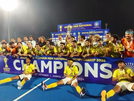 सीनियर नेशनल हॉकी: पिछड़ने के बाद हरियाणा की दमदार वापसी, मध्य प्रदेश को 2-1 से हराकर बना चैंपियन