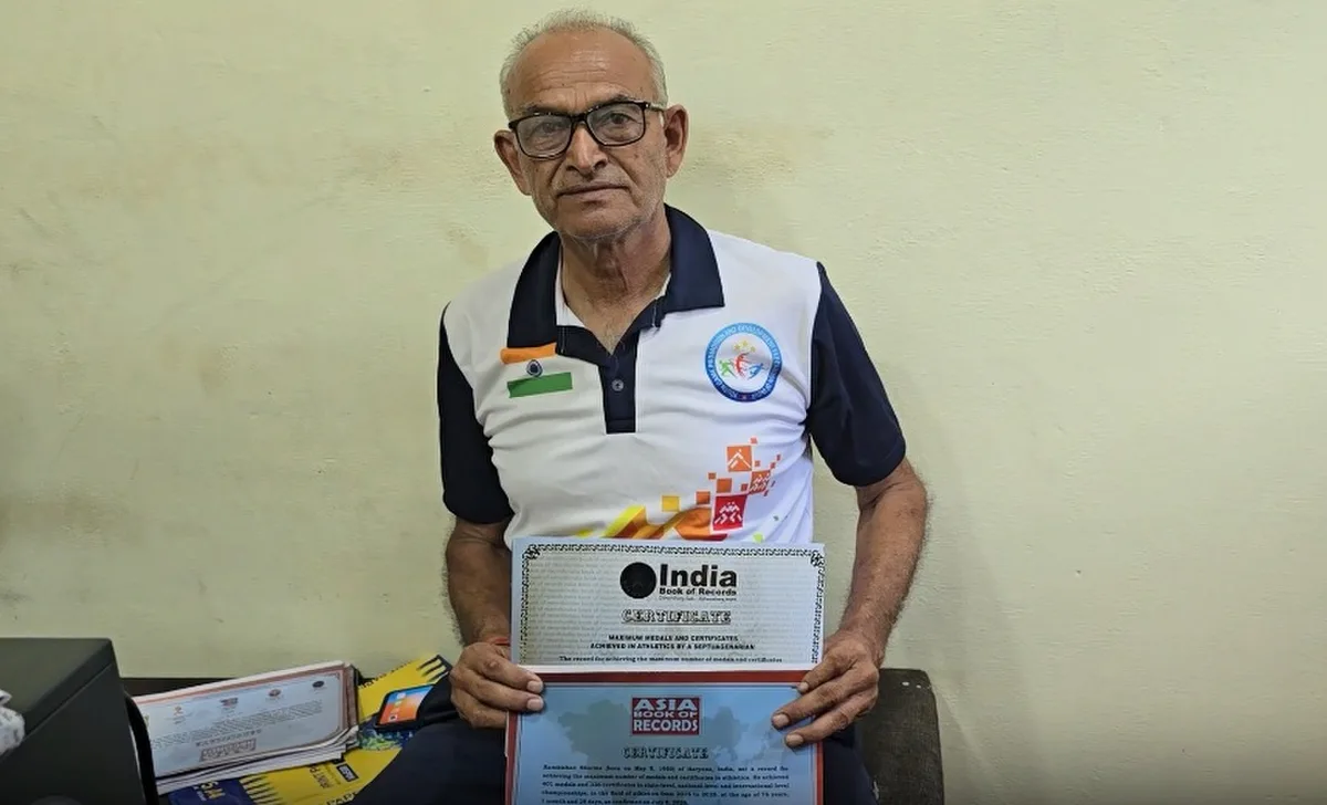 75 की उम्र में 401 मेडल: मिलिए हरियाणा के 'धाकड़ ताऊ' से, जिनके नाम दर्ज हैं कई रिकॉर्ड