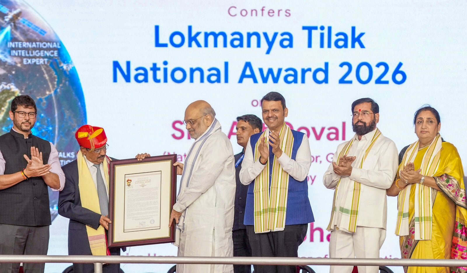 पुणे: राष्ट्रीय सुरक्षा सलाहकार अजित डोभाल को लोकमान्य तिलक राष्ट्रीय पुरस्कार