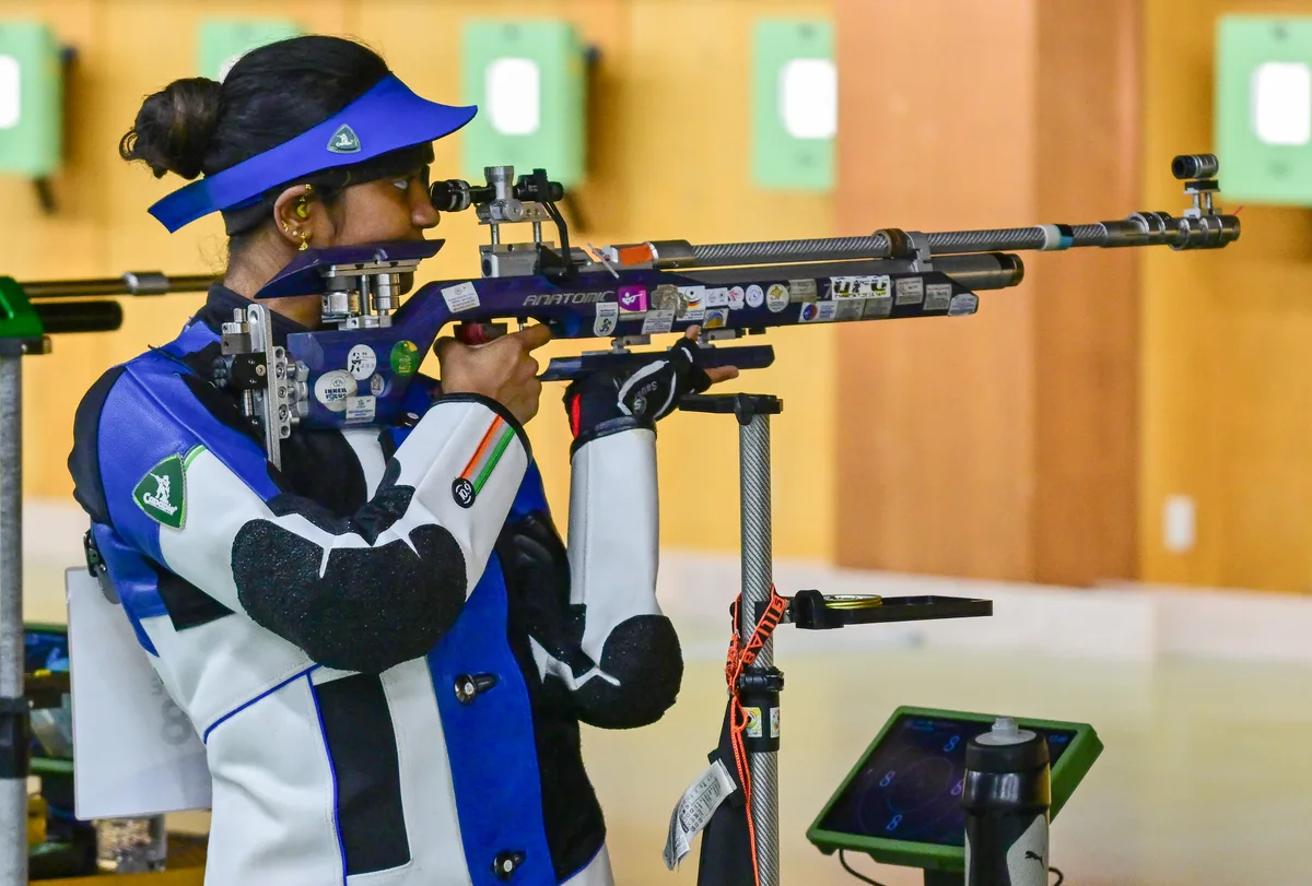 एशियन गेम्स 2026: भारतीय महिला निशानेबाजों ने खोला खाता, 10 मीटर एयर राइफल टीम ने जीता रजत पदक
