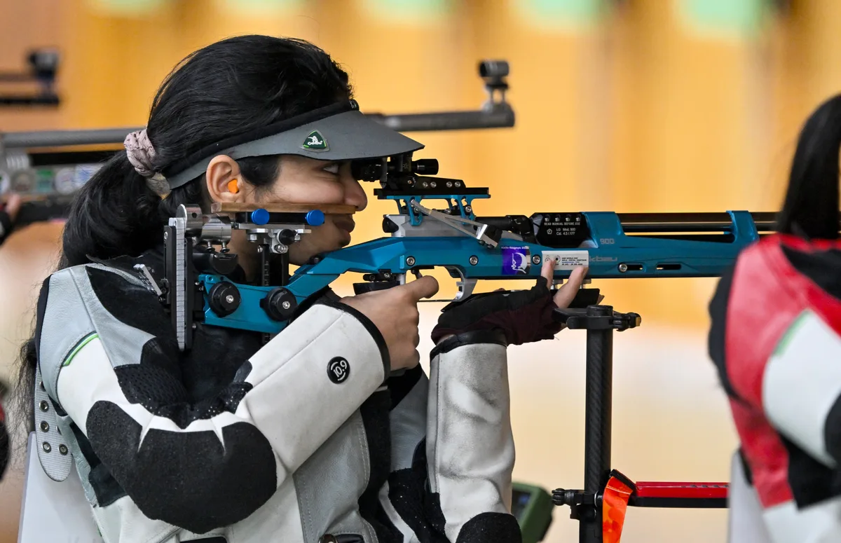 एशियन गेम्स 2026: भारतीय महिला शूटिंग टीम ने 50 मीटर राइफल 3P इवेंट में जीता रजत, दो निशानेबाज़ फाइनल में